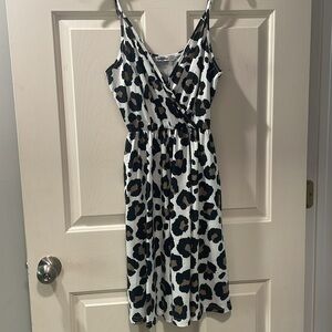 Leopard print summer dress